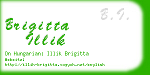 brigitta illik business card